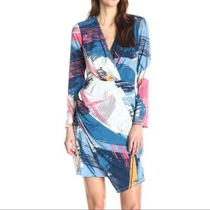 *NWT* BCBGMAXAZRIA Faux Asymmetrical Wrap Dress